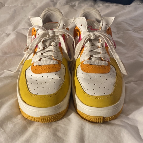 Nike Air Force One | pink/orange/yellow | size 7.5 US - Picture 4 of 9